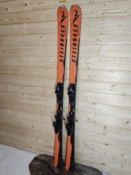 LYŽE STEINBOCK KLOSTERS ORANGE LIMITED EDITION --SWISS MADE-- 176CM 